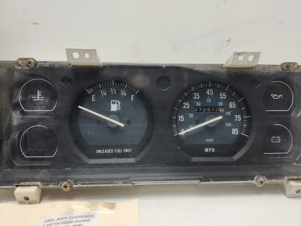 Jeep Cherokee 1991-1996 velocímetro instrumento calibre 6 sin probar OEM  Foto 4 de 4
