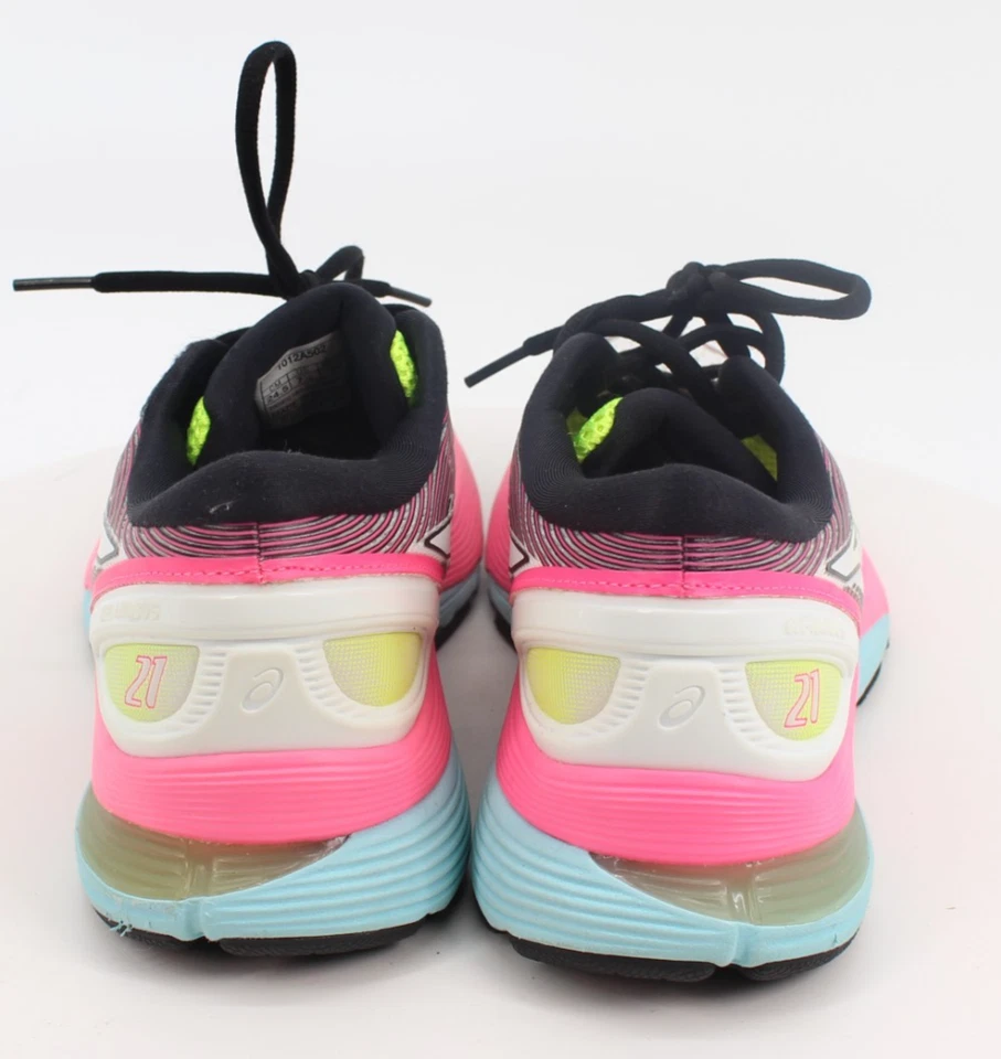 Asics Gel-Nimbus Mujer’s 21 Blanco Rosa Rise Bryte Zapatos para Correr Tenis Talla 7.5 Foto 4 de 4