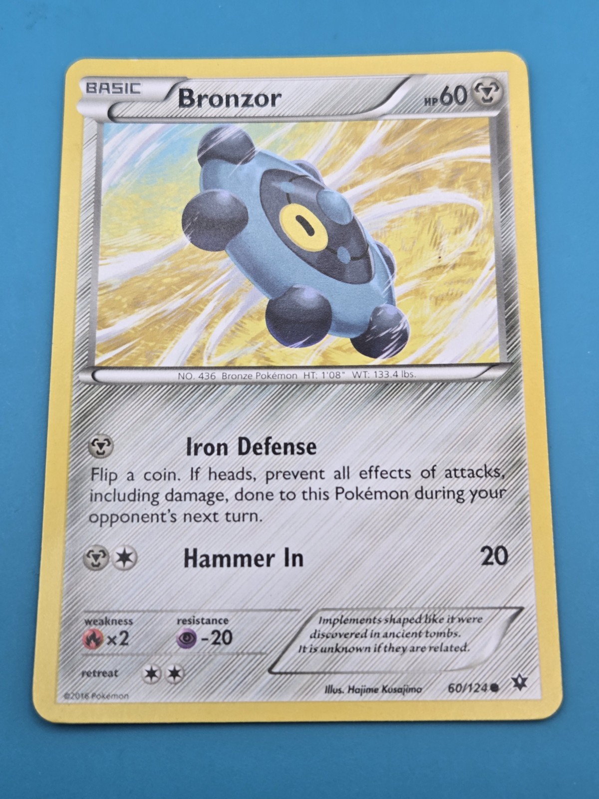 Pokemon BRONZOR 60/124 XY Fates Collide  Regular LP