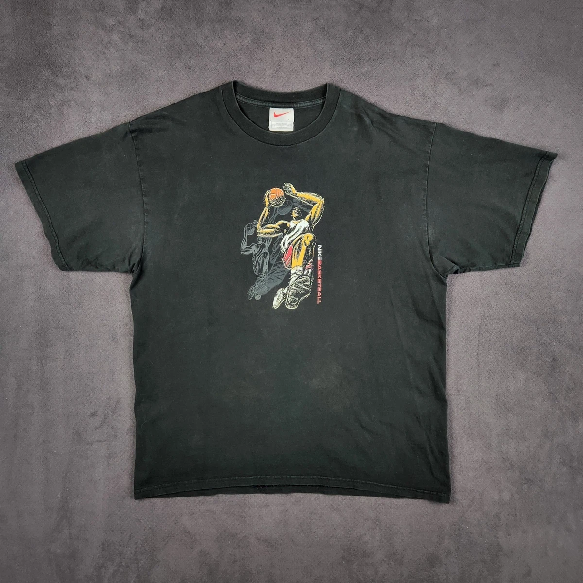 フェード 墨黒 海外規格 XL old NIKE Tシャツ Nike Black Vintage Clothing for Men for sale | eBay