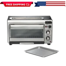 Hamilton Beach - 2-in-1 Oven & Toaster - Stainless Steel