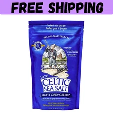 Light Grey Celtic Sea Salt 1 Pound Resealable Bag–Additive-Free,Gluten-Free,454G