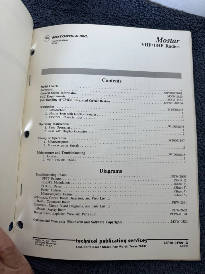 Motorola MOSTAR VHF/UHF radios Supplement Instruction Manual 68P80101W01-O - Image 3 of 3