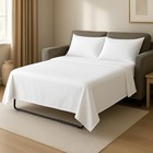  4 PC's Sleeper Sofa Queen Sheets, 100% Brushed Microfiber Couch Sheets, 
