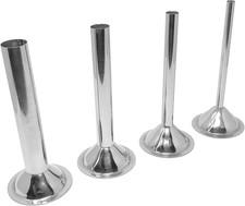 #22 Stainless Steel Sausage Stuffing Tubes for Meat Grinder (Set of 4)