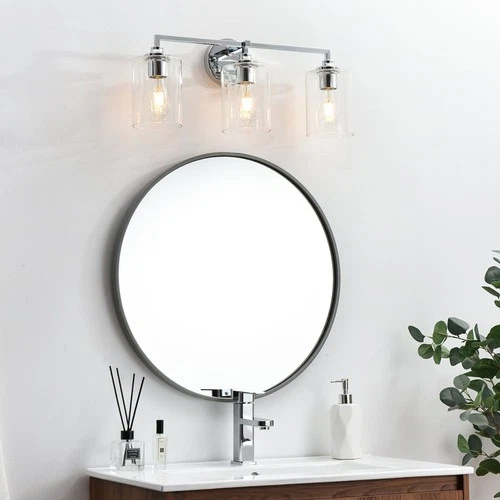 Elegant Lighting LD7315W23 Mayson 3 Light 10" Tall Bathroom - Chrome - Picture 9 of 12