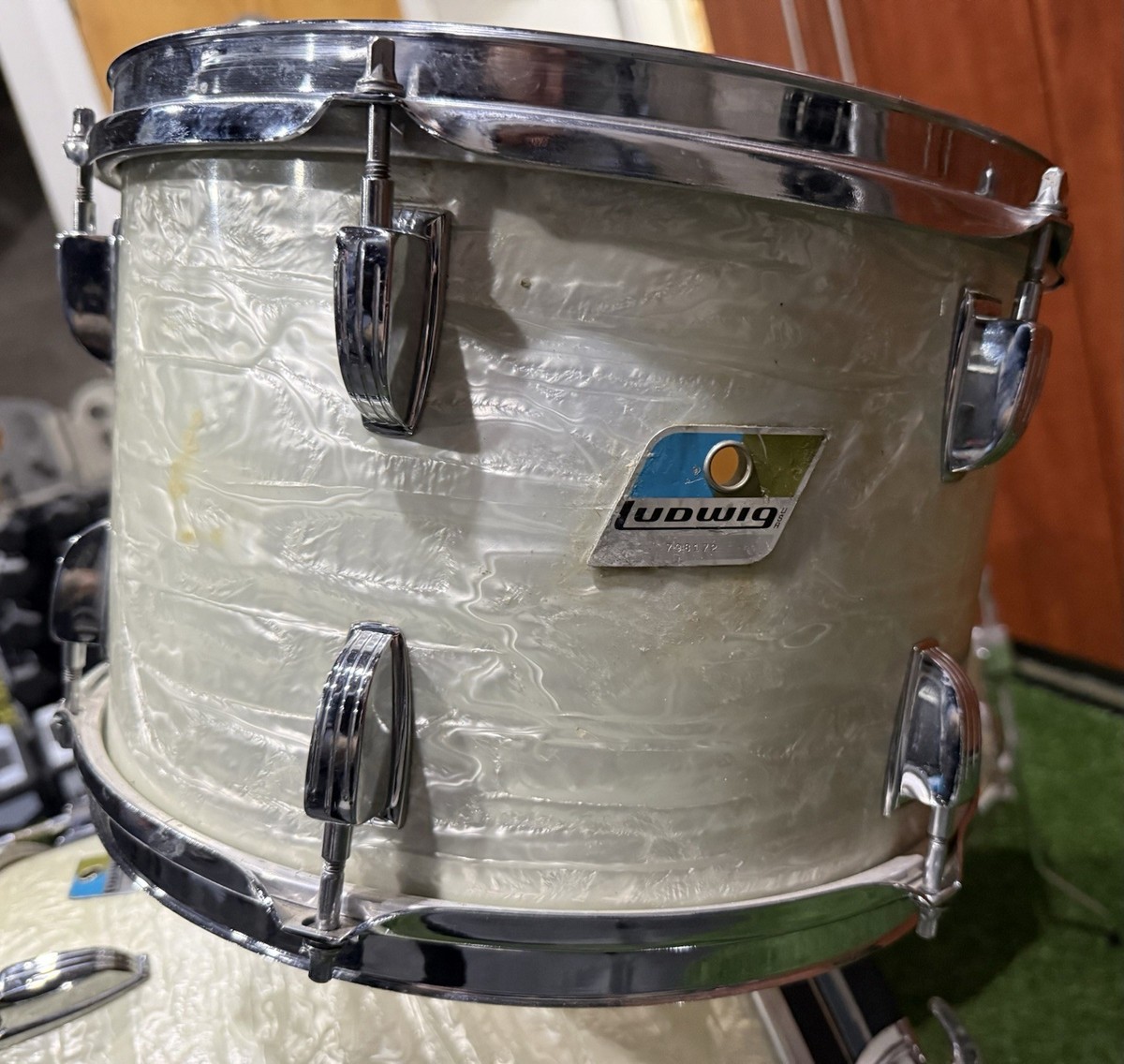 Ludwig 12×8インチタムタム ホワイトマーブル1968〜1973 【公式通販】