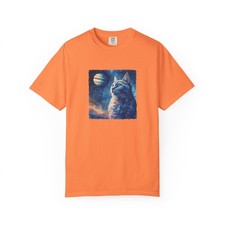 Camiseta Celestial Cosmic Cat Portrait Space Kitty | Júpiter