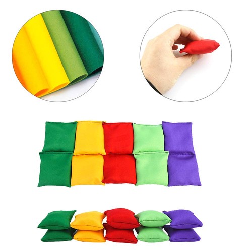 20 Pack Colorful Nylon Bean Bags for Bean Bag Toss Game(2" x 2" Assorted Colors) - Bild 3 von 7