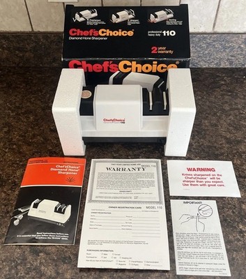 Chefs Choice Knife Sharpener Model 110 -Diamond Home Trizor Edge