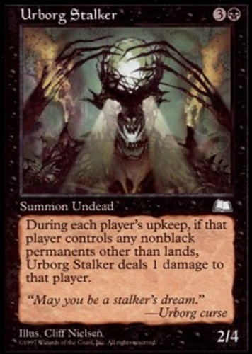 1x Urborg Stalker MTG - Weatherlight - Moderate Play