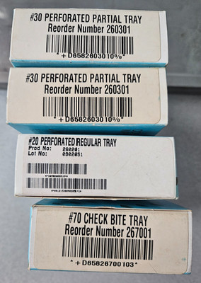 COE Stainless Steel Impression Tray Multiple Options -See Pictures & Description