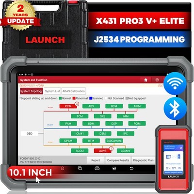 LAUNCH X431 PRO3S+ Elite PRO 5 PAD 7 KFZ OBD2 Diagnosegerät J2534 ECU Programm