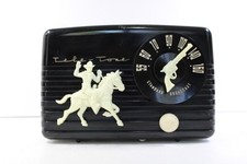 VINTAGE OLD 1950s TELE-TONE WESTERN COWBOY ANTIQUE MID CENTURY GUN TUNER RADIO