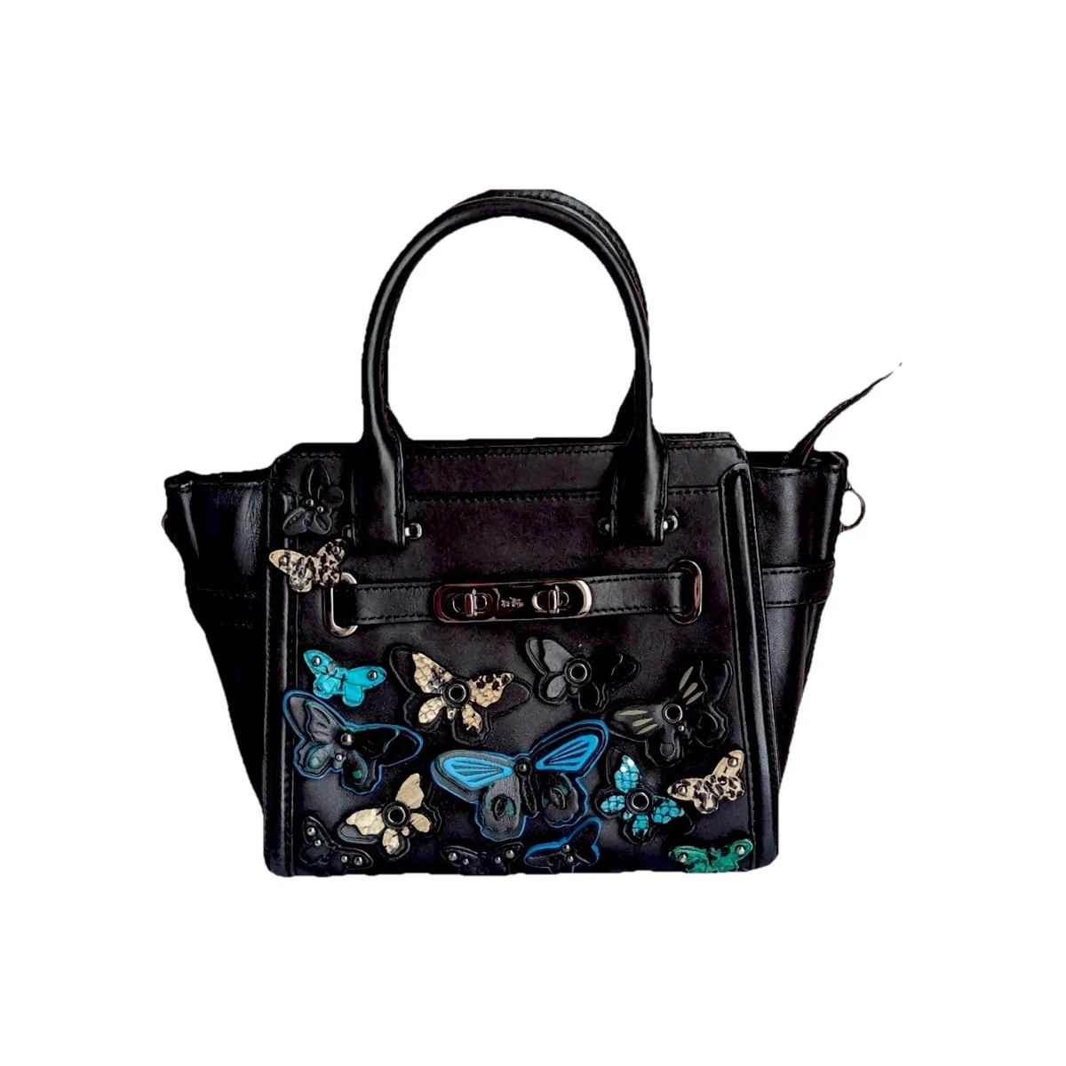 Coach Butterfly Leather Exterior Small Bags & Handbags for Women