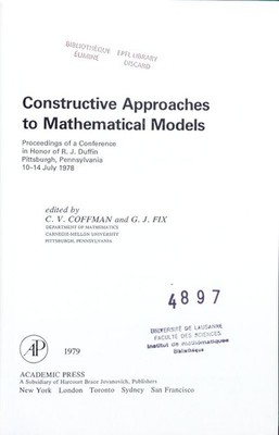Constructive approaches to mathematical models. Proceedings of a conference in h