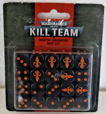 Games Workshop Warhammer 40K Black Kill Team Würfel Set 20Stk -Neu- 21.3 2056 S8