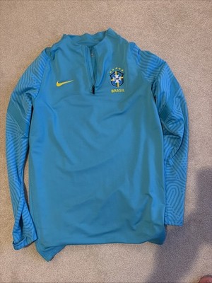 Seltenes Brazil Training Top Dri Fit Nike Large Langarm Top Zustand
