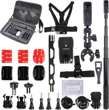 Motocycle Bike Accessory Bundle for Insta360 ONE X5/X4,Carrying Case with Should