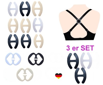 3 Stück Clip für BH Träger Push Up Anti Rutsch Büstenhalter Klammer Tanktop