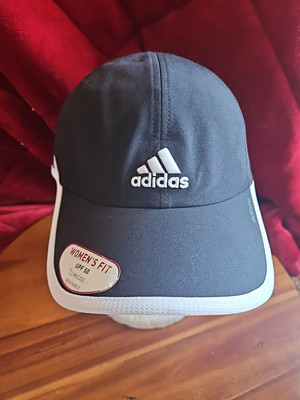 ADIDAS Women's Fit UPF 50 Performance ClimaCool Adizero Black Baseball Hat NWT!
