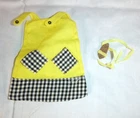 Vtg 1968 Mattel Francie Outfit PAK outfit Cool It Yellow Dress ONE Sandal