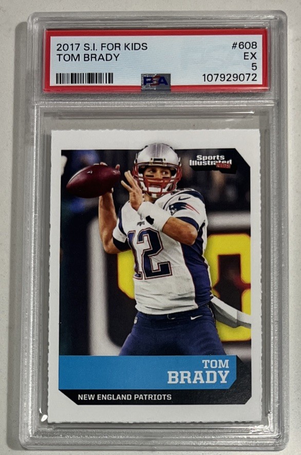 TOM BRADY RARE SI FOR KIDS Sports Illustrated NEW ENGLAND PATRIOTS 2017 PSA 5