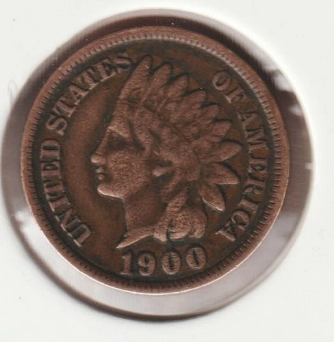 US Rare Old West 1900 Indian Head Penny Coin American Collection Shield Cent USA