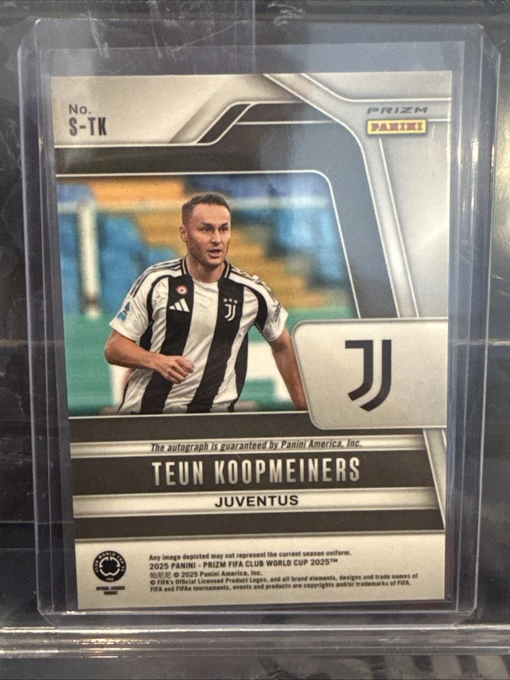 2025 Panini Prizm Club World Cup Teun Koopmeiners Lazers Auto Juventus - Image 2 of 2