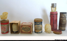 Gas lamp mantles boxes lot 6 antique vintage Apolo Reflex Triplex Iron Clad Wool