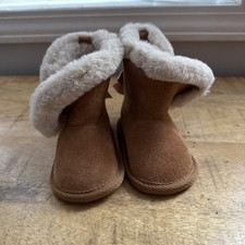 Bearpaw Infant Fur Lined Boots Size 6-12 Months