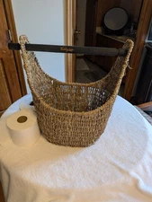 Thirty-One Magazine Basket w/ Handle Varied Uses Paper Towel Toilet Paper Holder