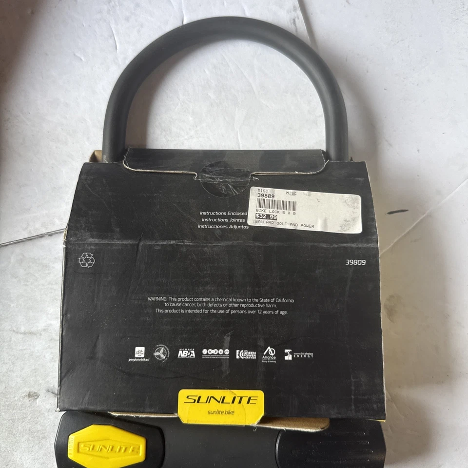 Sunlite Defender 39809 Bike Lock 5” X 9” NOS OEM OMCB8 - Image 3 of 4