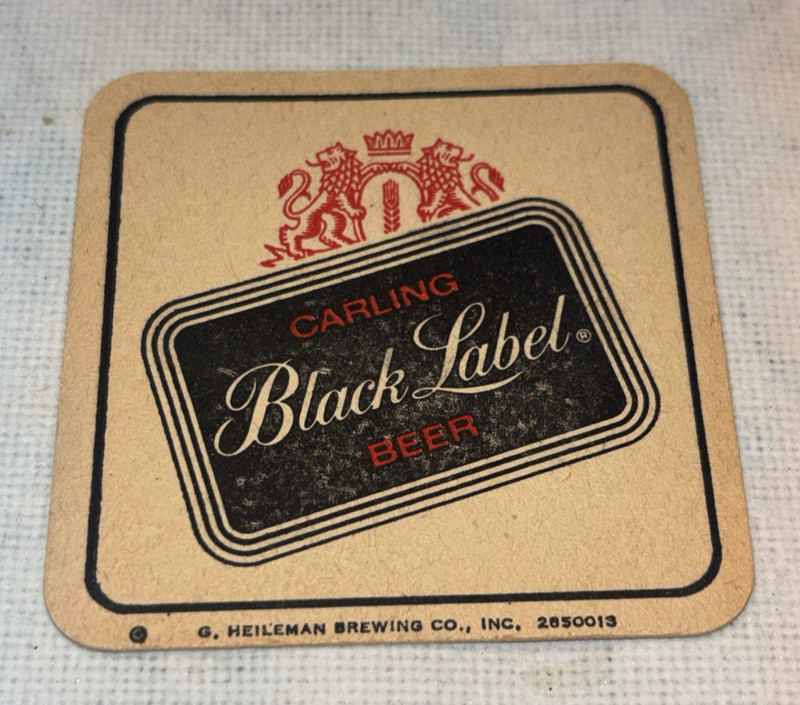 Vintage Carling, Black Label Beer Coaster