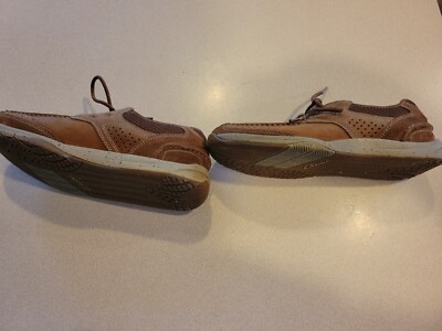 Clarks Mens Brown Leather Lace Up‎ Casual Shoes Size 10.5 M Vintage Style Vintage Clark main image 4