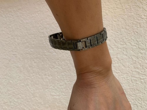 Gun Metal Magnetic Bracelet Men Restore Balance Energy Power Christmas Gift Qi - Picture 8 of 11