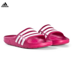 pink adidas slides kids