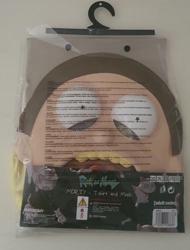 RICK and MORTY Smith Costume Fancy Dress Mens Halloween Cartoon Adult Licensed - Picture 2 of 5