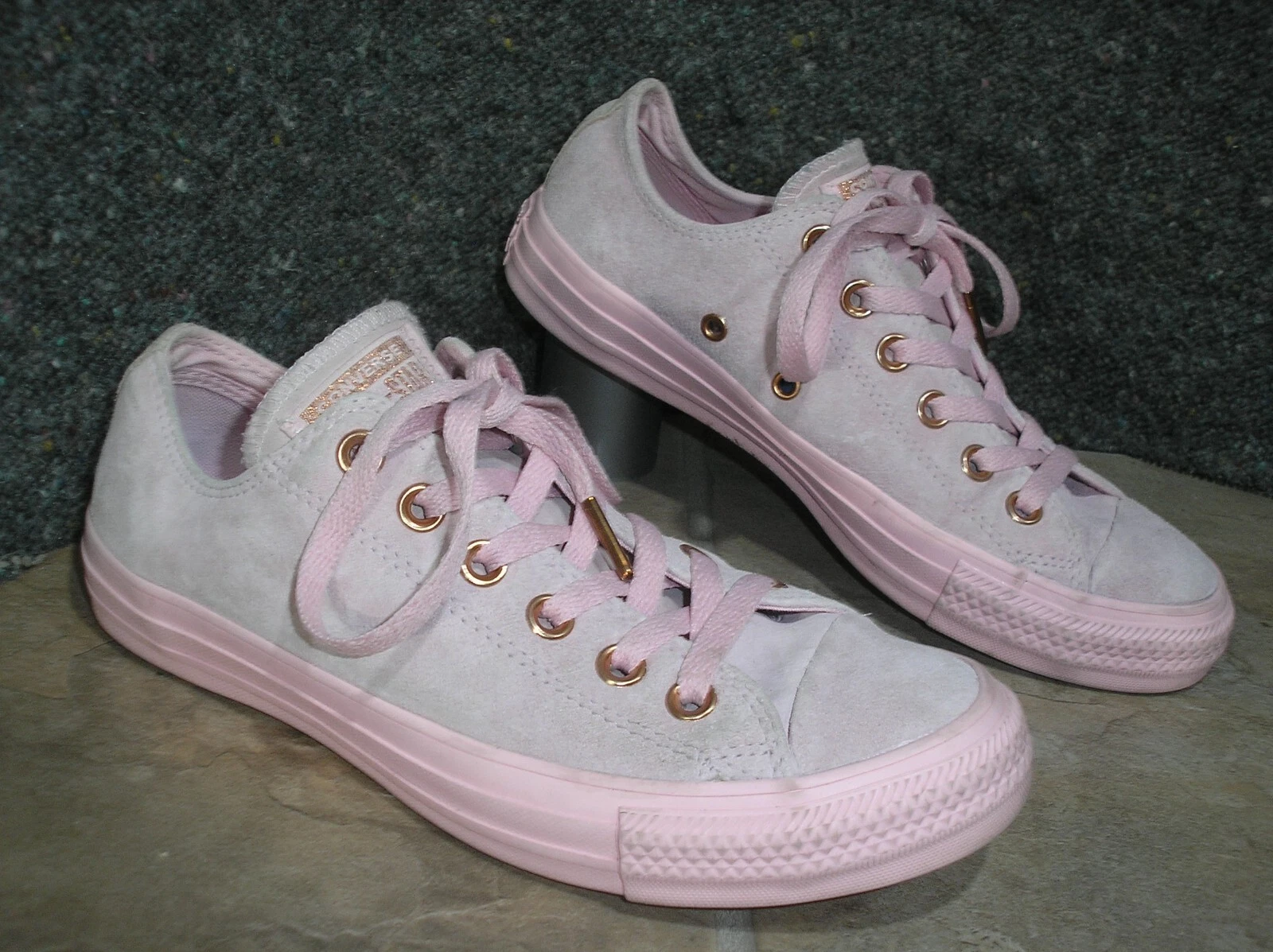 Sneaker originali Converse Chucks LO taglia 37 5 rosa camoscio!!!