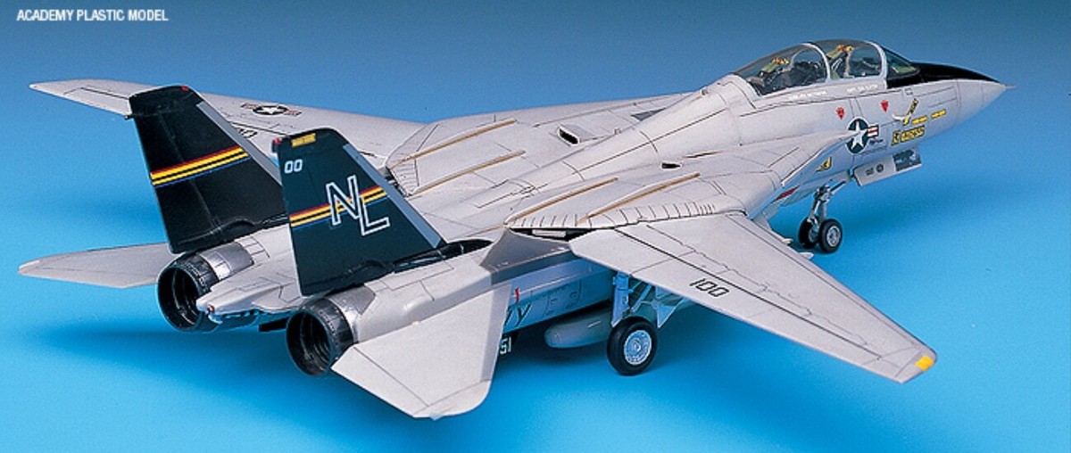 Academy 1/72 USN F-14A Tomcat Aircraft Plastic model kit #12471