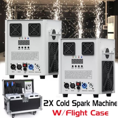 2PCS Cold Spark Firework Machine+Case