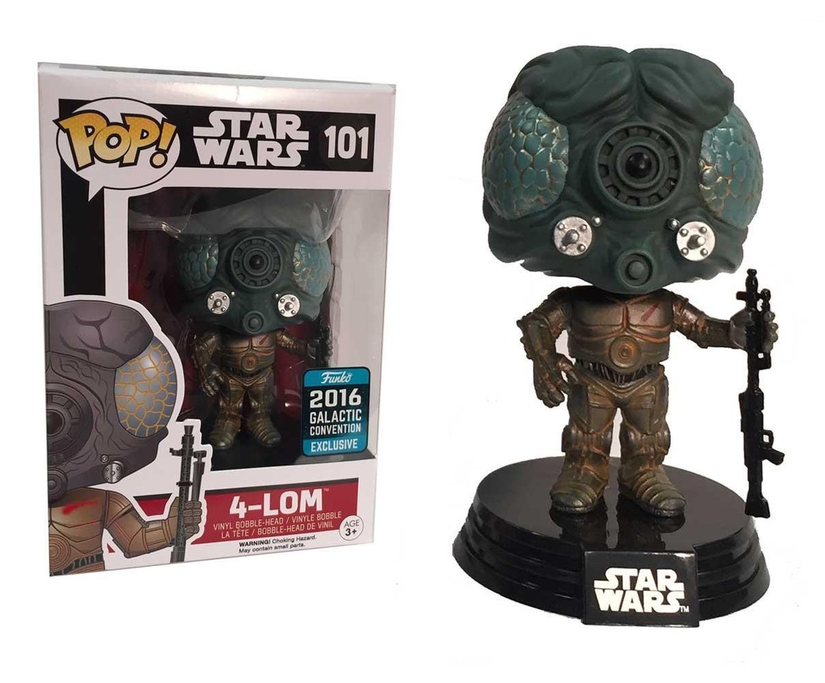 FUNKO POP STAR WARS #101 4-LOM (2016 GALACTIC CONVENTION) VINYL