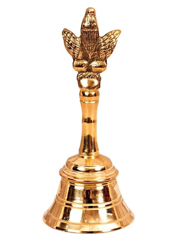 Shri Garuda Design Brass Pooja Bell For Pooja Room Temple office - Picture 4 of 4