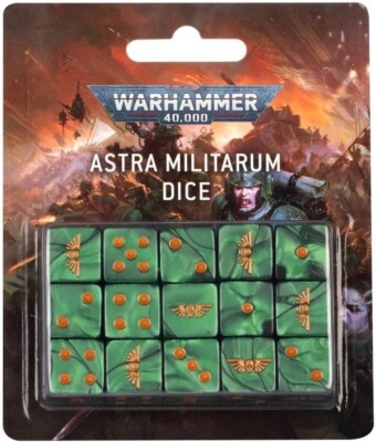 ASTRA MILITARUM DICE 15 40K WARHAMMER GAMES-WORKSHOP 40,000 NEW