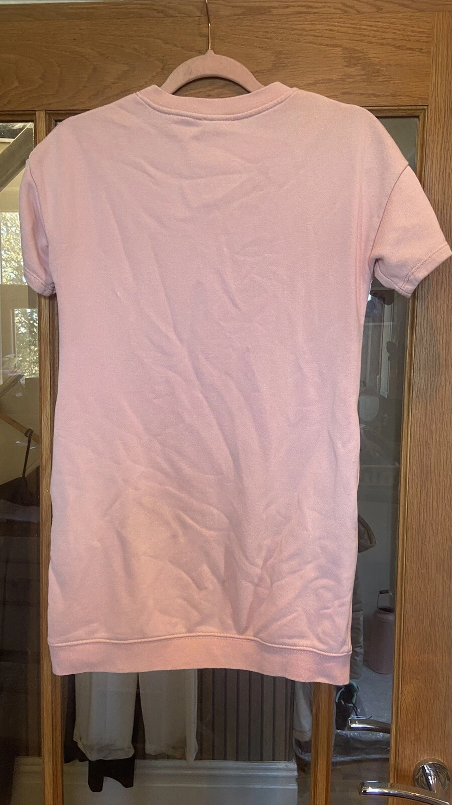 Vestito Felpa KENZO KIDS Bambina Rosa Logo Età 12!!️LEGGI!!️