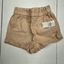 Old Navy Pink High-Waisted Pull On Utility Shorts Kids Size 12-18M NEW