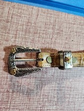 Hecho En Mexico Alligator Croc Belt And Buckle