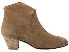 NIB Isabel Marant Dicker Brown Suede Western Cuban Heel Ankle Boots Sz 35 5 $690