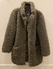 Xoxo Women’s Winter Green Sherpa Button Parka Jacket Outerwear Overcoat Size S