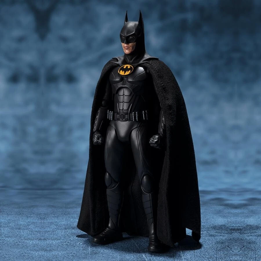 Figura Oficial Bandai S.H.Figuarts Batman (Michael Keaton) The Flash Nueva - Imagen 3 de 4